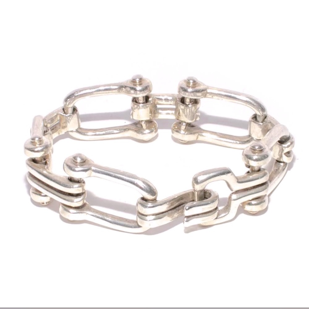 Vintage Ralph, Lauren, sterling silver equestrian bracelet.